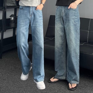남자여름청바지 아이스청바지 통청바지