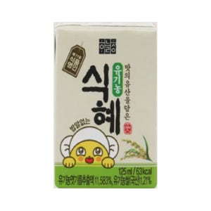 하늘청 유기농 밥알없는 맑은식혜 125ml x 24입 1박스