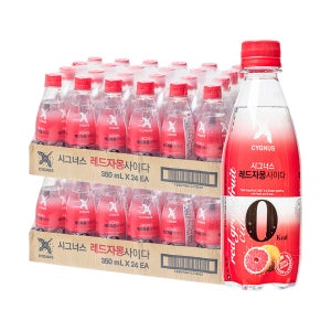 시그너스 레드자몽 제로사이다 350ml 24개 x2박스