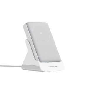 쿡테크 거치형 2in1 맥세이프 마그네틱 보조배터리 10000mAh 20W +무선 거치대