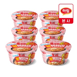 하림 NEW용가리 까르보나라 불볶음면 컵 118g, 6개