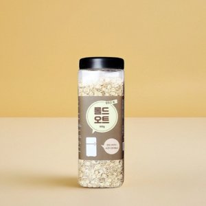 압착 귀리 퀵 오트 간편 한끼 눌린 곡물 아기 영양 간식 오트밀 600g