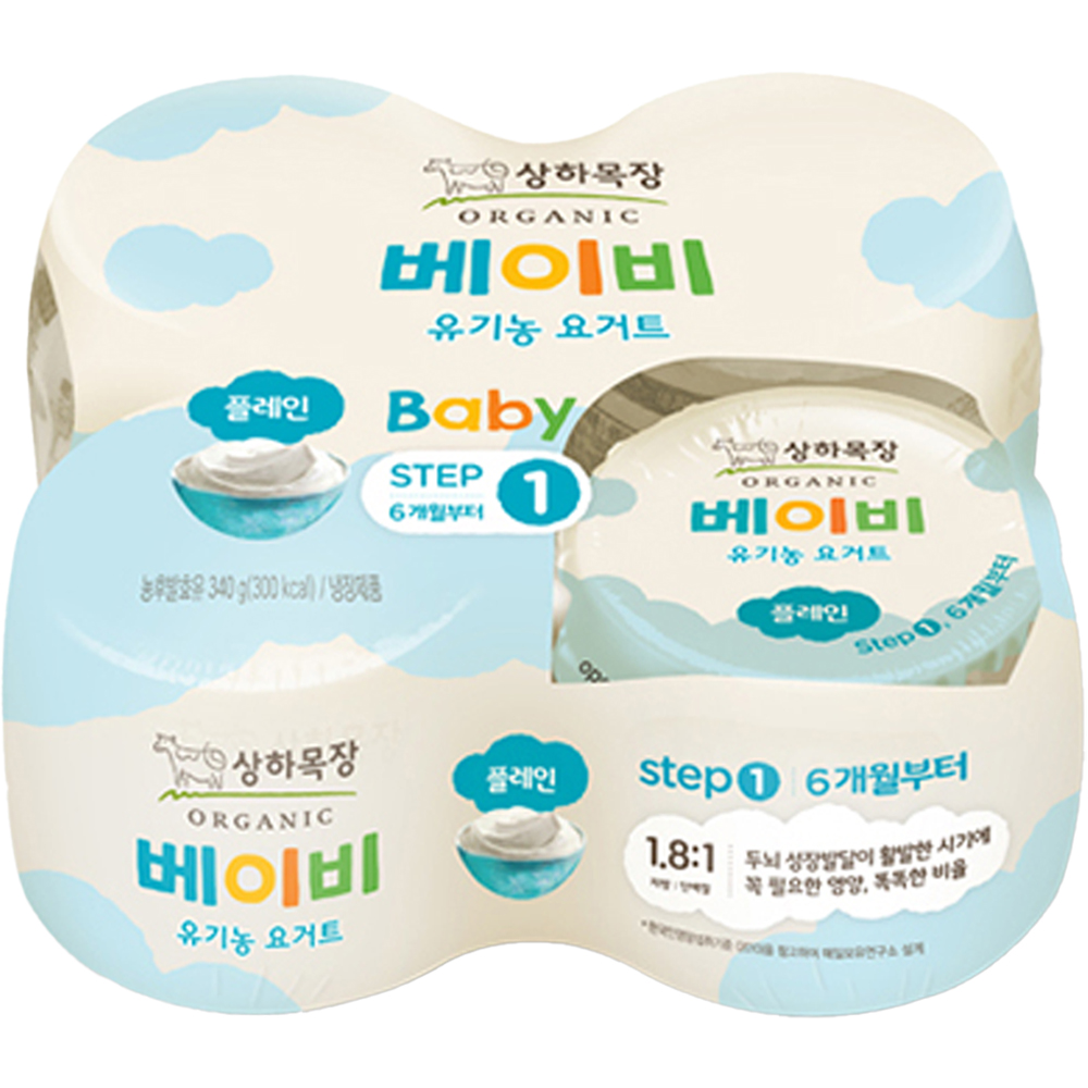 상하목장 유기농 베이비 요거트 플레인 제품 이미지