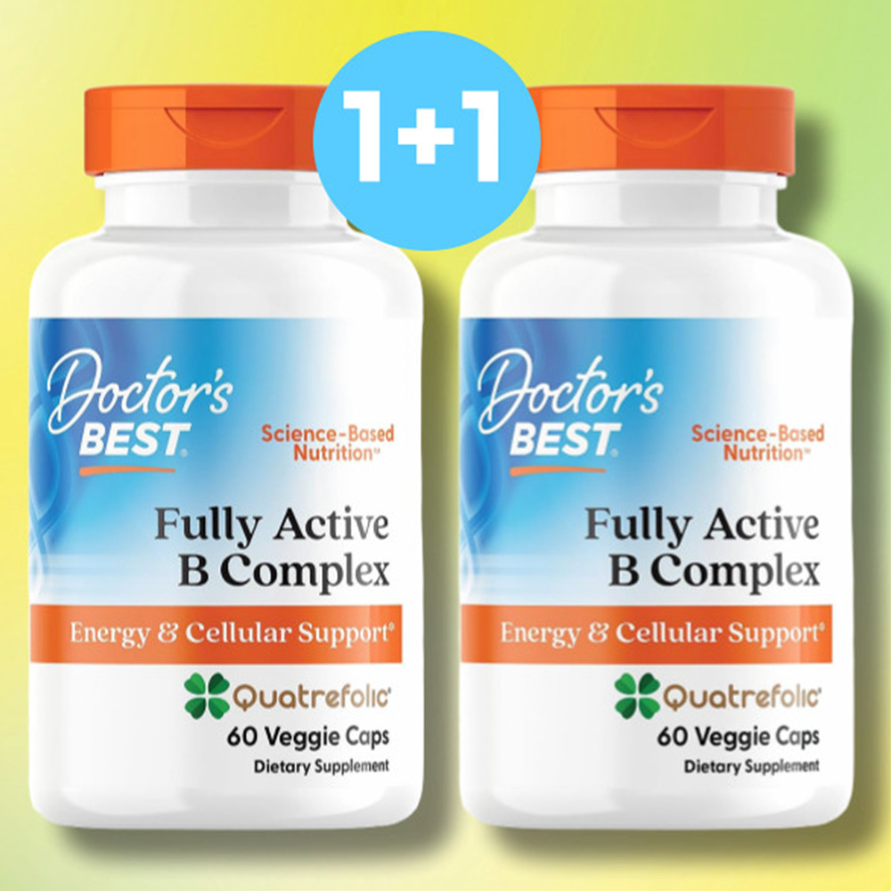 1+1 닥터스베스트 <b>활성 비타민</b>B군 컴플렉스 베지캡슐 60정