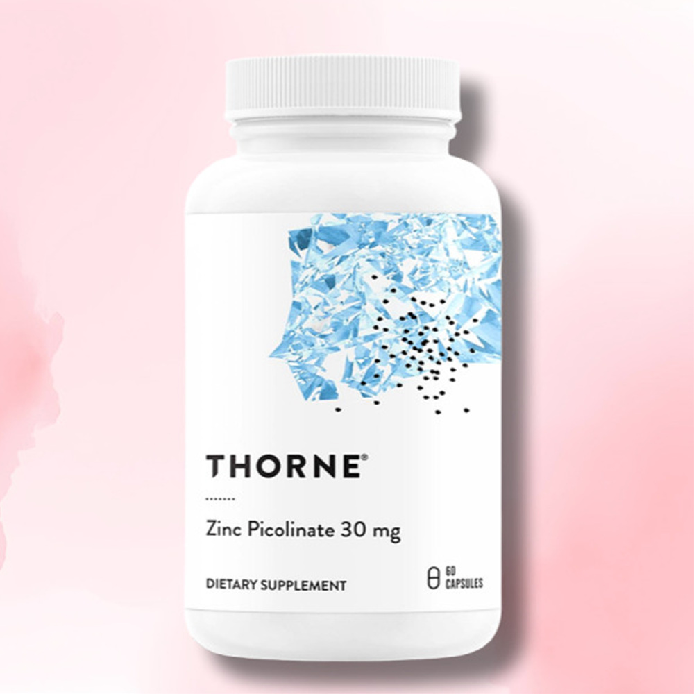 쏜리서치 <b>징크</b> 아연 <b>피콜리네이트 30mg</b> 60정 Thorne