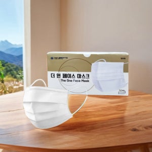 국산 얇은 마스크 덴탈 귀편한 천 일회용 숨쉬기 좋은 여름 비말 차단 마스크 100매입