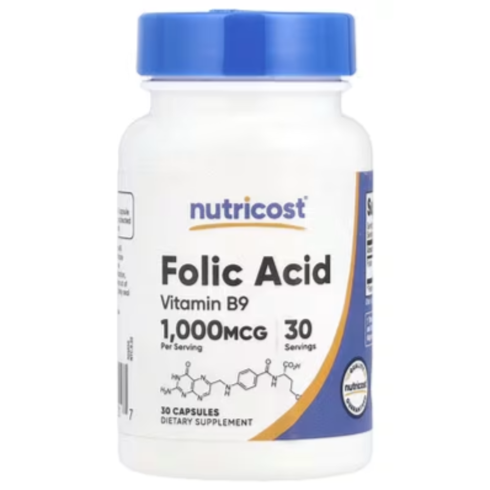 <b>뉴트리코스트 엽산</b> 1000mcg 30캡슐