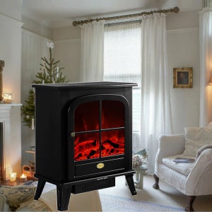 전기 벽난로 무드등 로망 로미오(중) 모닥불 불멍 전기벽난로 온풍기 히터