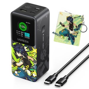 유그린 x 원신 키니치 콜라보 PD PPS 대용량 보조배터리 130W 20000mAh 원신 에디션 스마트폰 노트북 고속충전