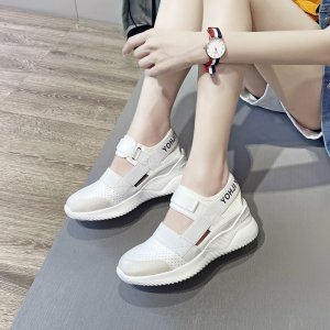 XXYDXNLX068 여성 여름 캐주얼 펀칭 벨크로 운동화 스포츠 샌들