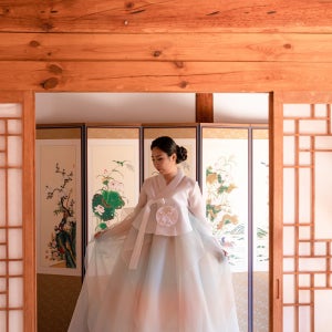 신부 결혼식 혼주한복 대여 전문점 웨딩한복 가족행사 피로연 2부 리허설촬영 블루레인보우