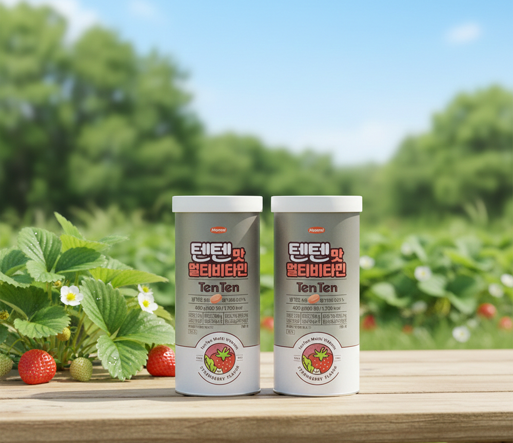 한미약품 텐텐맛 <b>멀티비타민</b> 100정 2개 <b>어린이</b> 영양제 청소년 대용량