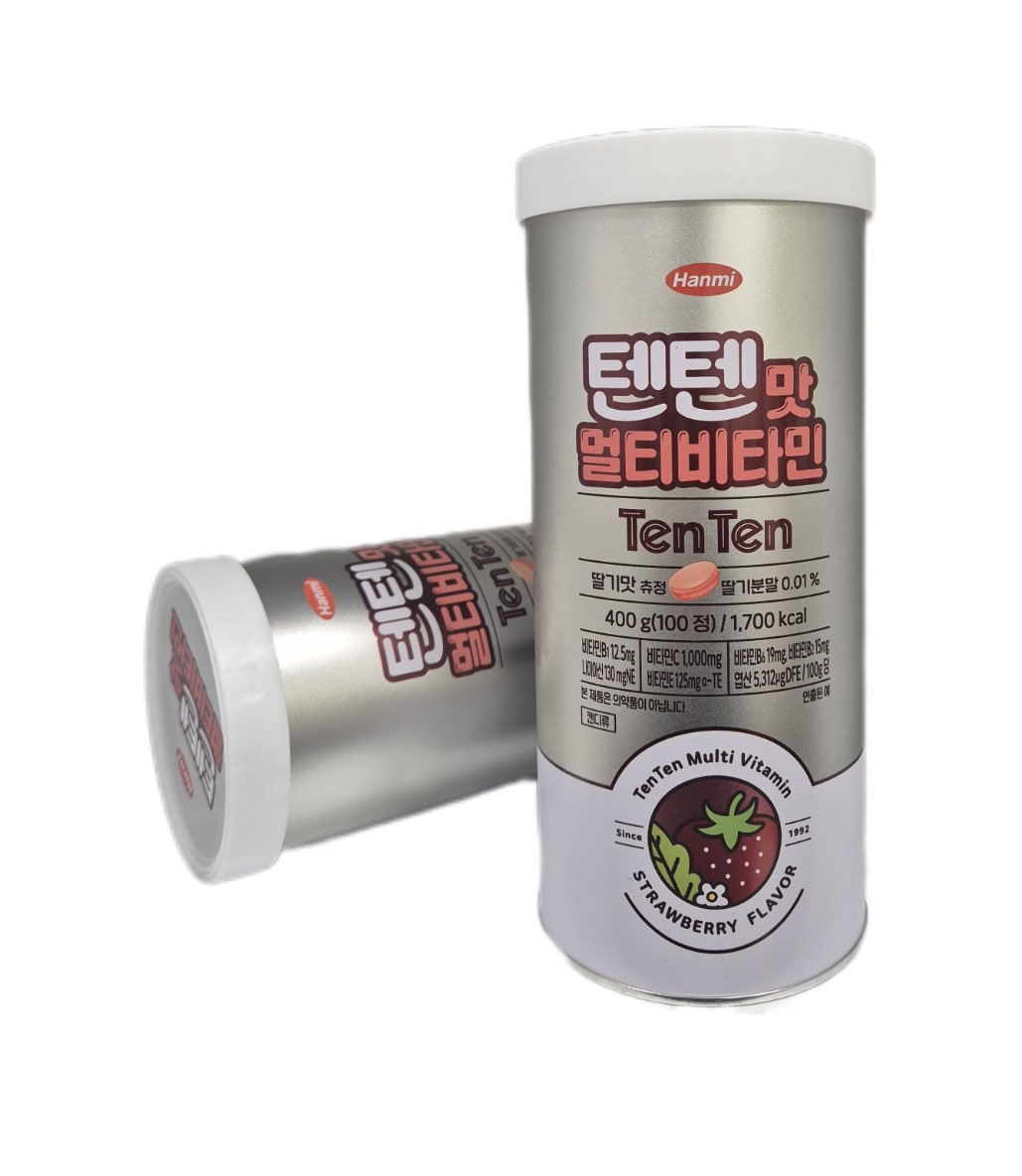 한미약품 텐텐맛 <b>멀티비타민</b> 100정 2개 <b>어린이</b> 영양제 청소년 대용량