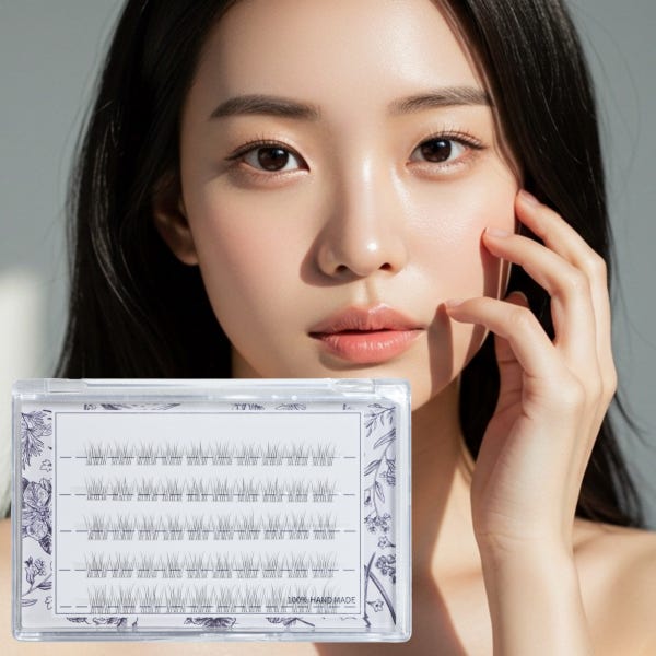 자연스러운 가닥 속눈썹 붙이기 셀프 속눈썹 연장 시크릿무드 블링키