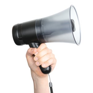 메가폰 행사마이크 확성기 가이드마이크 휴대용 고출력 소형확성기 RNX1462