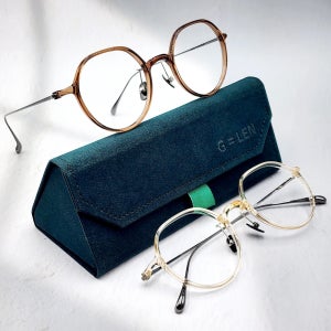 가벼운 크라운판토 티타늄안경테 남자여자 투명 패션 얇은 뿔테안경 블루라이트차단 TGL73