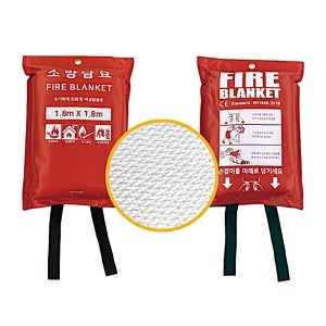호텔 화재대비 비상탈출용 소방포 방염포 1.8M 카센터 방화포