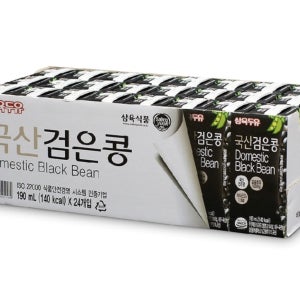 삼육두유 국산 검은콩 두유 190ml 24개 코스트코 칼슘 비타민 무색소 2개 묶음가능