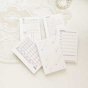 위오린 무타공 6공 다이어리 속지 A7 떡메모지