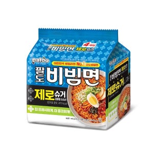 팔도 비빔면 제로슈거 120g 24개 제로슈거비빔면