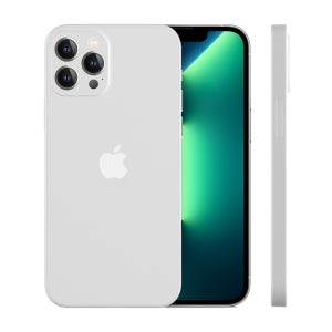 제트스킨 지문방지 나노슬림 생폰 케이스 반투명 매트 무광 화이트, 아이폰12 프로 맥스