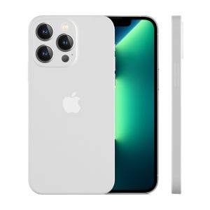 제트스킨 지문방지 나노슬림 생폰 케이스 반투명 매트 무광 화이트, 아이폰13 프로 맥스