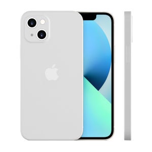 제트스킨 지문방지 나노슬림 생폰 케이스 반투명 매트 무광 화이트, 아이폰14