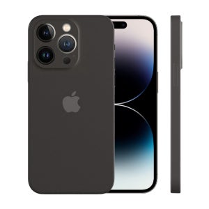 제트스킨 지문방지 나노슬림 생폰 케이스 반투명 매트 무광 블랙, 아이폰14 프로 맥스