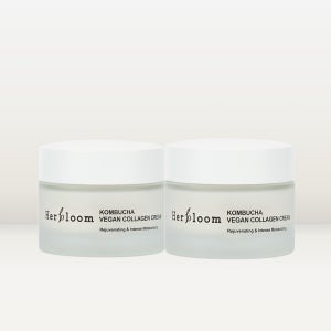 [속탄력] 허블룸 콤부차 비건 콜라겐 고보습 크림 저자극 120H 수부지 50ml, 2개