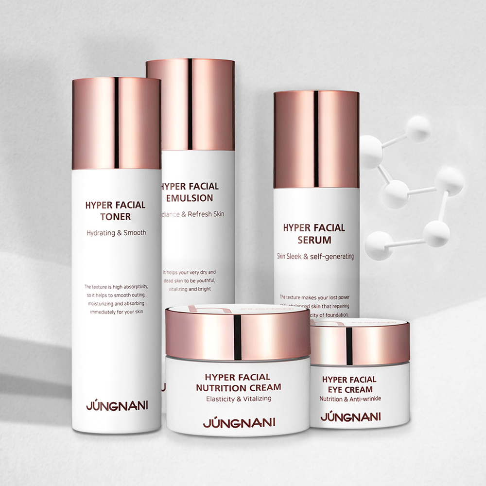 미백 주름탄력 기능성 화장품 토너 에멀젼 세럼 아이크림 영양크림 5종