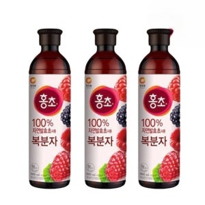 마시는 홍초 복분자 식초 900ml x 3병