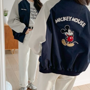 디즈니 미키마우스 윈드브레이커 바람막이 환절기 아우터