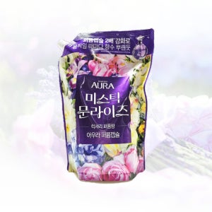 AURA 아우라 퍼퓸캡슐 초고농축 섬유유연제 미스틱 문라이즈 1L 리필 일반드럼겸용