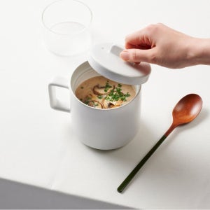 [JAJU/자주] ★인플루언서 PICK★ 전자레인지용 1인 도자기 요리컵_650ml_화이트