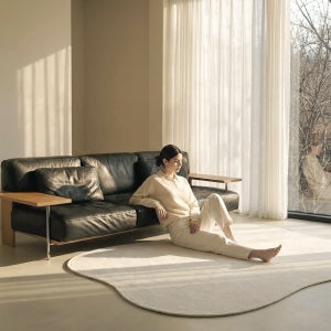 호이데코 코지 비정형 거실카페트 먼지없는 워셔블 사계절 겨울 단모 러그 쿼드 Sun