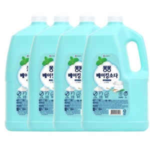강력세정 퐁퐁 주방세제 베이킹소다 손피부보호 3000ML 4개