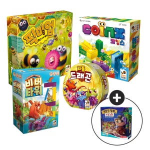 행복한바오밥 만 5세 6세 유아보드게임 추천세트 집중력 기억력 추리놀이 보드게임 5종 사은품 증정