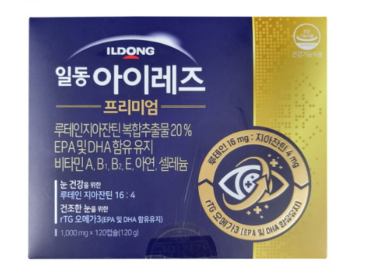 일동 루테인 <b>지아잔틴</b> 복합추출물 120정 마리골드꽃추출물