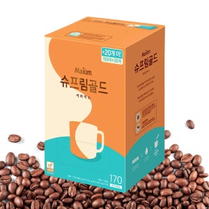 맥심 슈프림 골드 커피믹스 170T 일회용 스틱 커피