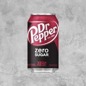 닥터페퍼 제로 슈거 350ml 24캔 체리 콜라 음료수 캔음료 뚱캔