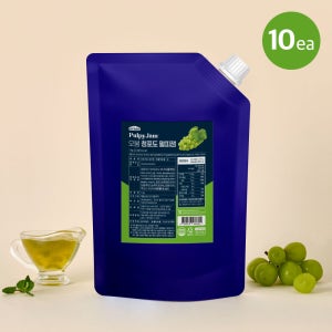 오붐 청포도 펄피잼 1kg 10개입 베이스 농축액