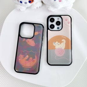 엘리카노 어항 고양이 폰케이스 스마트폰 케이스 에폭시 아이폰 16프로