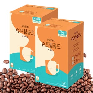 맥심 슈프림 골드 커피믹스 170T 4각 일회용 스틱 커피