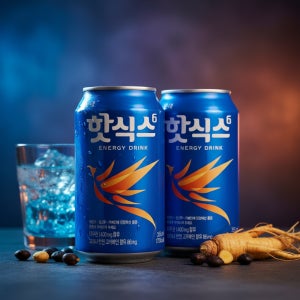 핫식스 355ml 48캔 고카페인 에너지 드링크 음료 음료수 뚱캔 캔음료 타우린