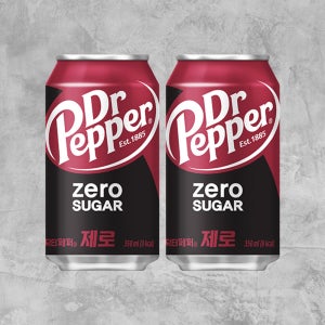 닥터페퍼 제로 슈거 350ml 48캔 음료수 체리 콜라 캔음료 뚱캔