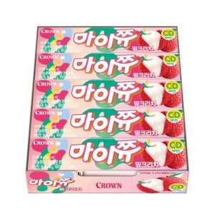 (각) 크라운 마이쮸 핑크리치, 44g, 15개