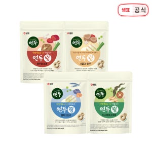 샘표 연두링 코인육수 80g 4개 세트 멸치디포리 표고다시마야채 한우 사골 (총 80알)