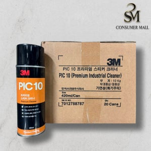 3M 프리미엄 PIC-10 3M 스티커 크리너 420ml 타르 유리자국 테이프 창문 시트지 접착제 주차 딱지 제거제 1박스 20개입