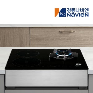 3구 가스 하이브리드 인덕션 렌지 쿡탑 전기 레인지 15cm스탠드, 블랙 LPG ERG-5013