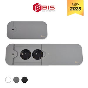 매립콘센트 씬슬라이딩 2구 빌트인 USB C타입고속충전 사무실회의실책상 BIS-102TS